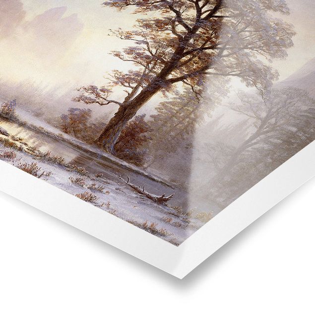 Poster - Albert Bierstadt - Yosemite Valley durante la nevicata - Orizzontale 2:3