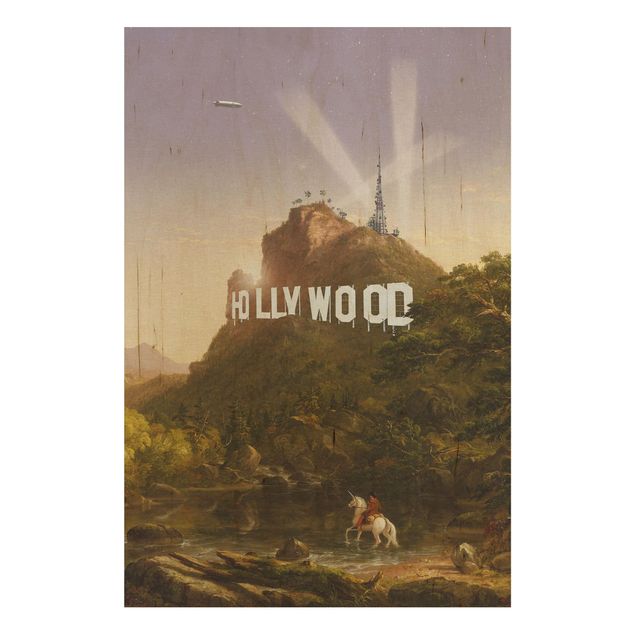Stampa su legno - Pittura Hollywood - Verticale 3:2