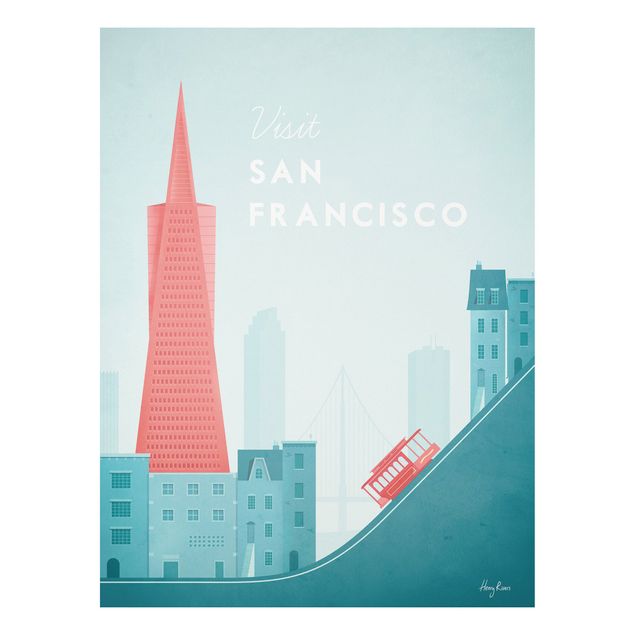 Stampa su Forex - Poster Travel - San Francisco - Verticale 4:3