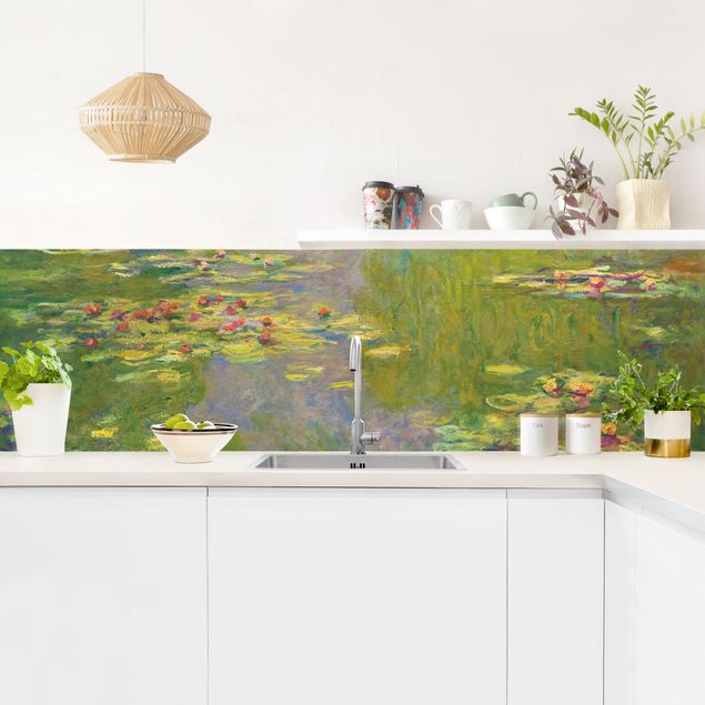 Rivestimenti cucina di plastica Claude Monet - Ninfee verdi