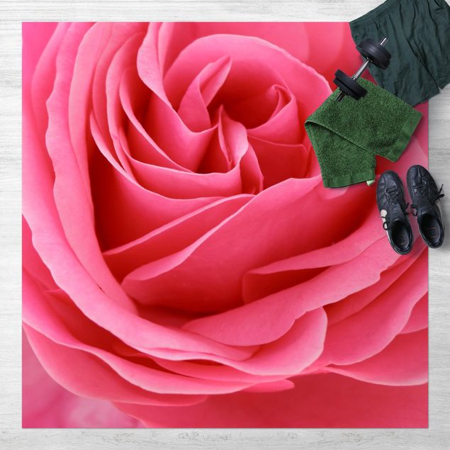 Tappeto per terrazzo esterno Rosa lussuriosa