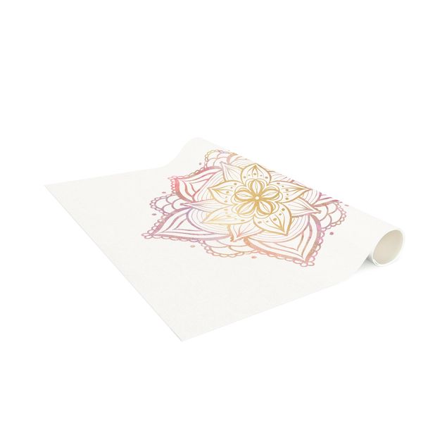 Tappeti orientali Illustrazione - Mandala in Oro Rosa