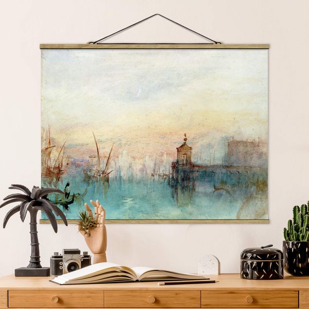 Foto su tessuto da parete con bastone - William Turner - Venezia con la luna - Orizzontale 3:4