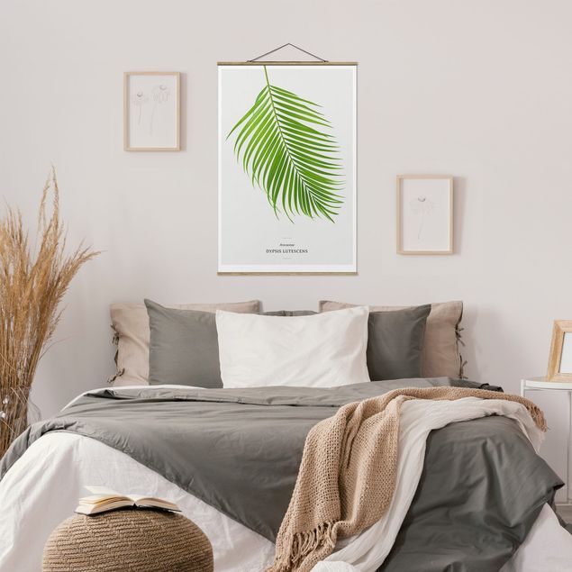 Foto su tessuto da parete con bastone - Foglia tropicale Areca Palm - Verticale 3:2