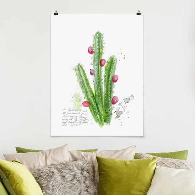 Poster - Cactus Con Bibellvers II - Verticale 4:3