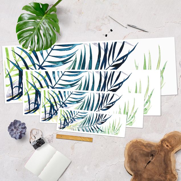 Poster - Exotic Foliage - Palm - Panorama formato orizzontale