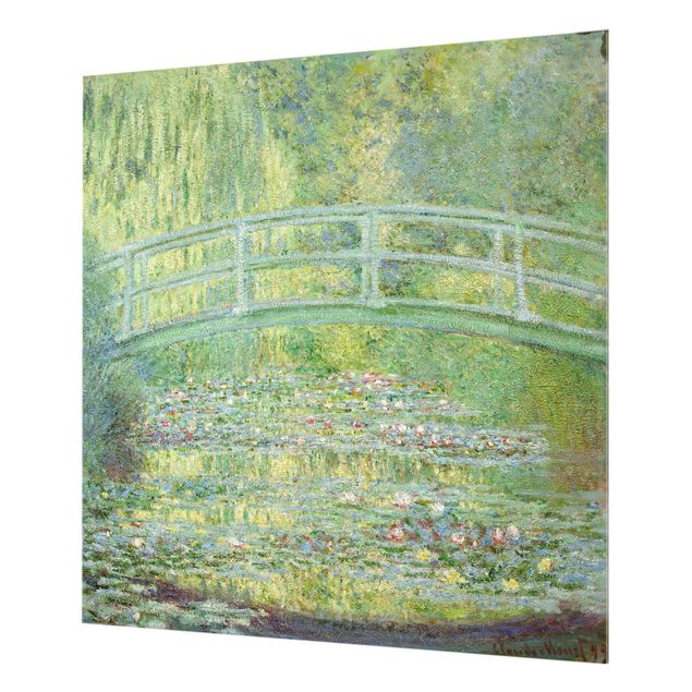 Paraschizzi in vetro - Claude Monet - Japanese bridge