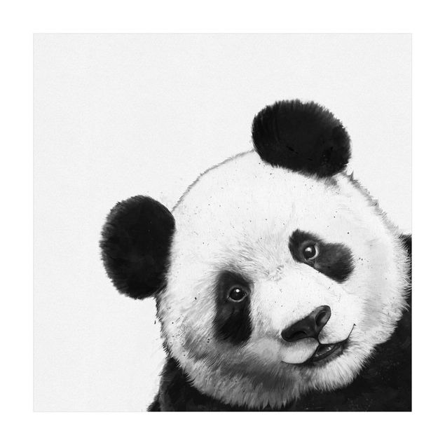 Tappeti bagno grandi Illustrazione - Panda Disegno in bianco e nero
