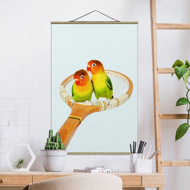 quadri con animali Tennis con uccelli