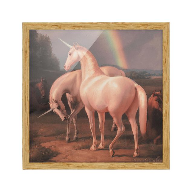 Poster con cornice - Cavalli falsi