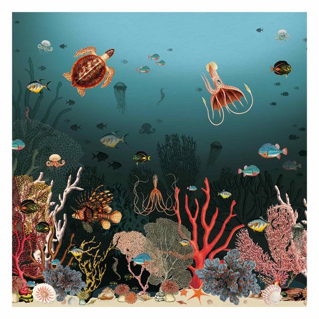 Carta da parati - Barriera corallina colorata