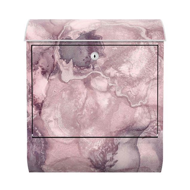 Cassetta postale - Esperimenti di colore marmo violetto