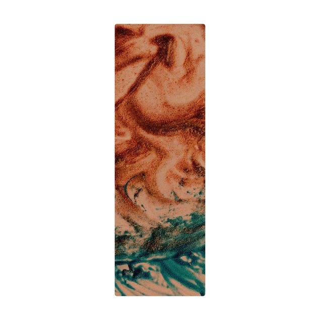 Tappetino di sughero - Vortice di sabbia colorato - Formato verticale 1:2