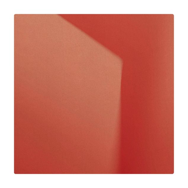 Tappetino di sughero - Gioco delle ombre colorato rosa - Quadrato 1:1