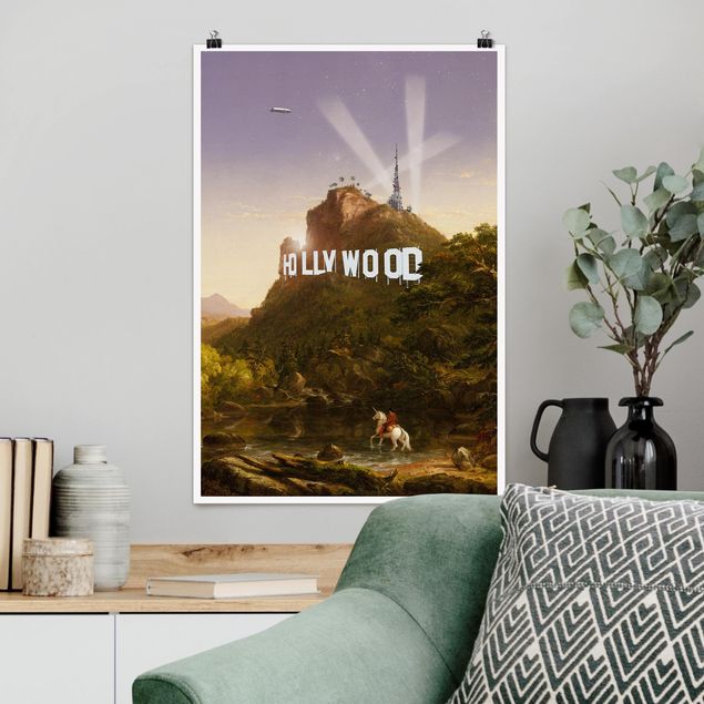 Poster cameretta bambini verde Pittura Hollywood