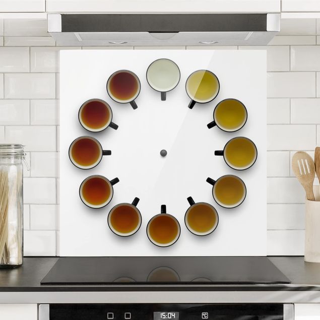 paraschizzi cucina vetro magnetico L'ora del tè