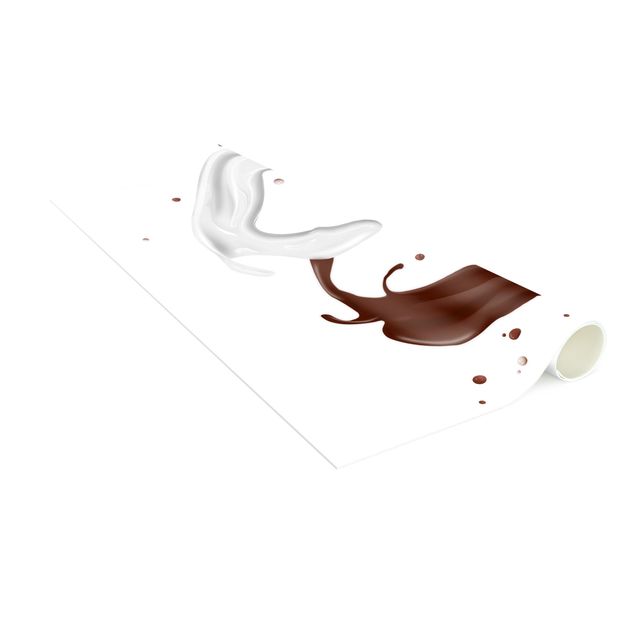 Tappeti bagno bianchi Cuore di cioccolato al latte
