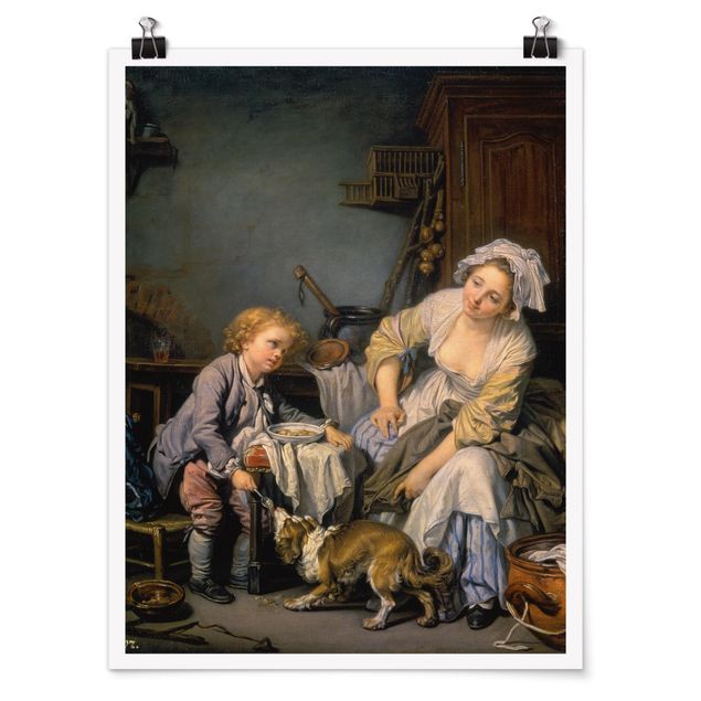Poster - Jean Baptiste Greuze - The Spoiled Child - Verticale 4:3