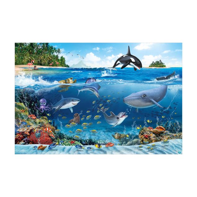 Tappeti effetto naturale Animal Club International - Mondo sottomarino con animali