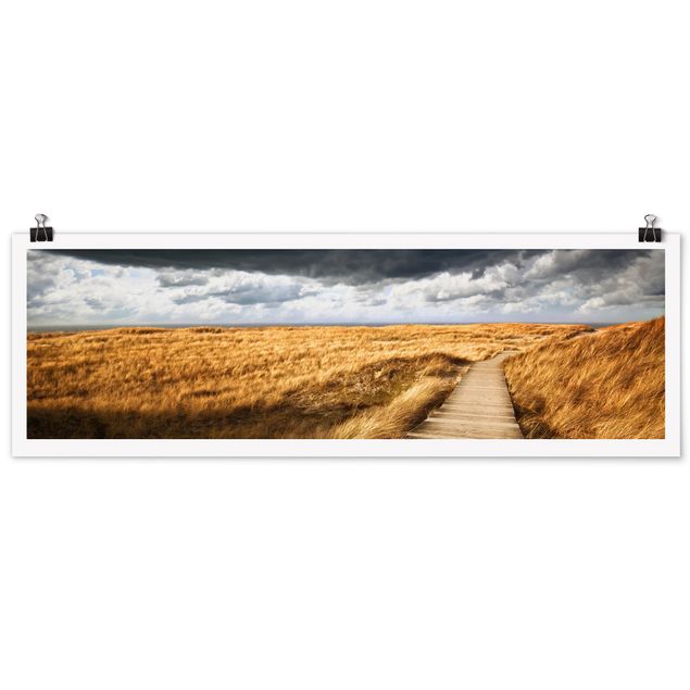 Poster - Way nelle dune - Panorama formato orizzontale