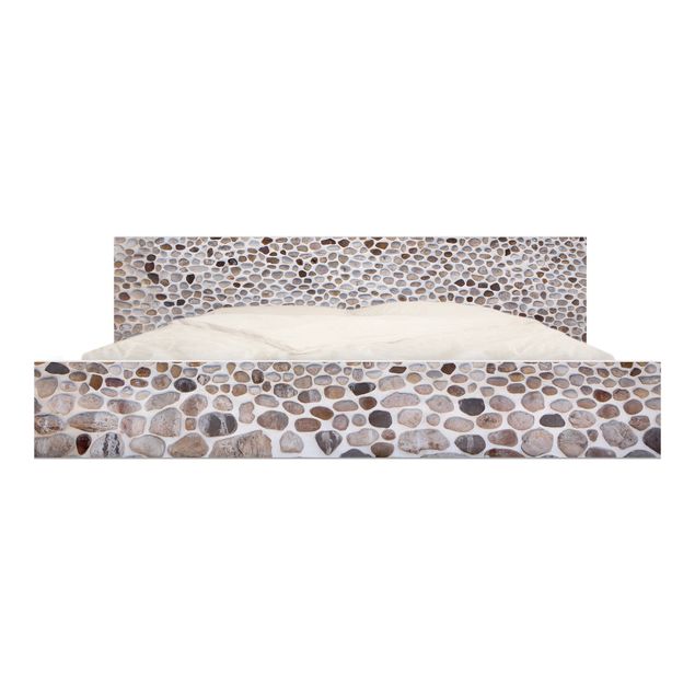 Carta adesiva per mobili IKEA - Malm Letto basso 180x200cm Andalusian stone wall