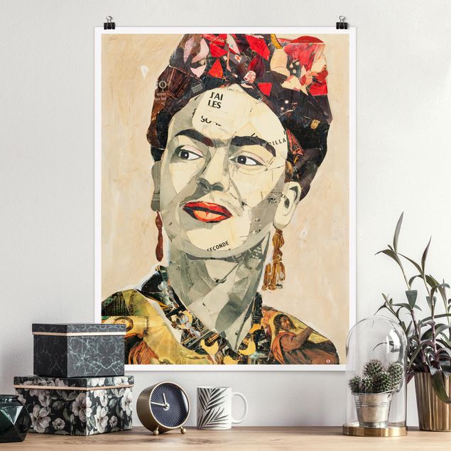Poster - Frida Kahlo - Collage No.2 - Verticale 4:3