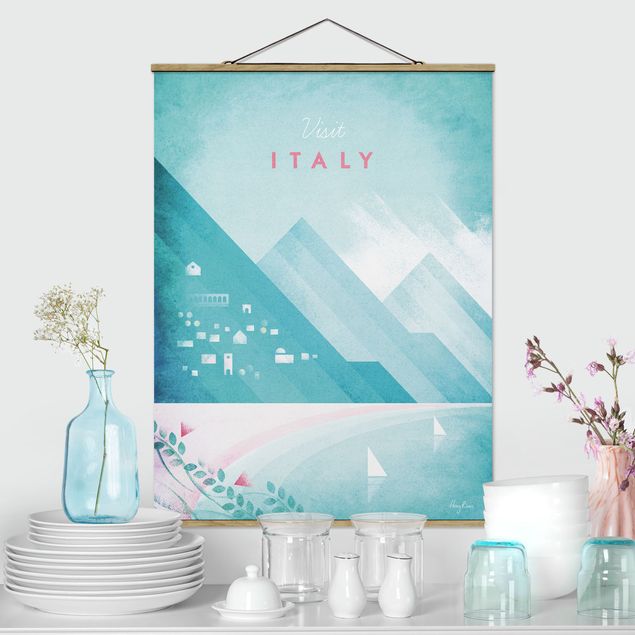 Foto su tessuto da parete con bastone - Poster di viaggio - Italia - Verticale 4:3