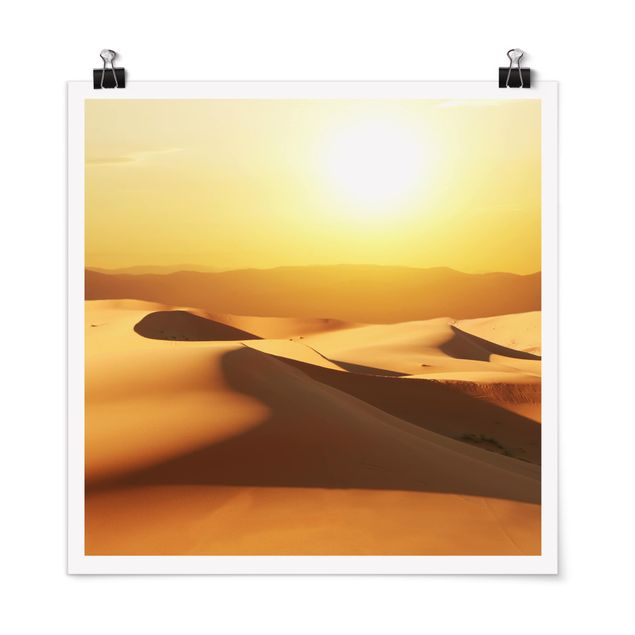 Poster - Il deserto dell'Arabia Saudita - Quadrato 1:1