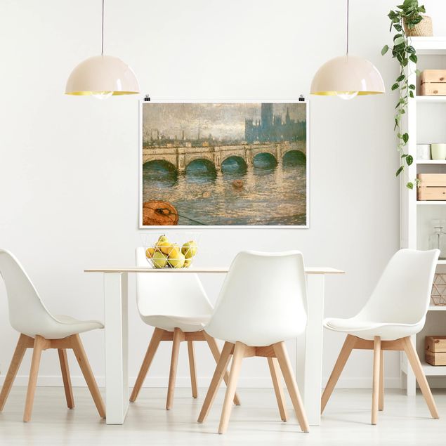 Poster - Claude Monet - Ponte Tamigi - Orizzontale 3:4