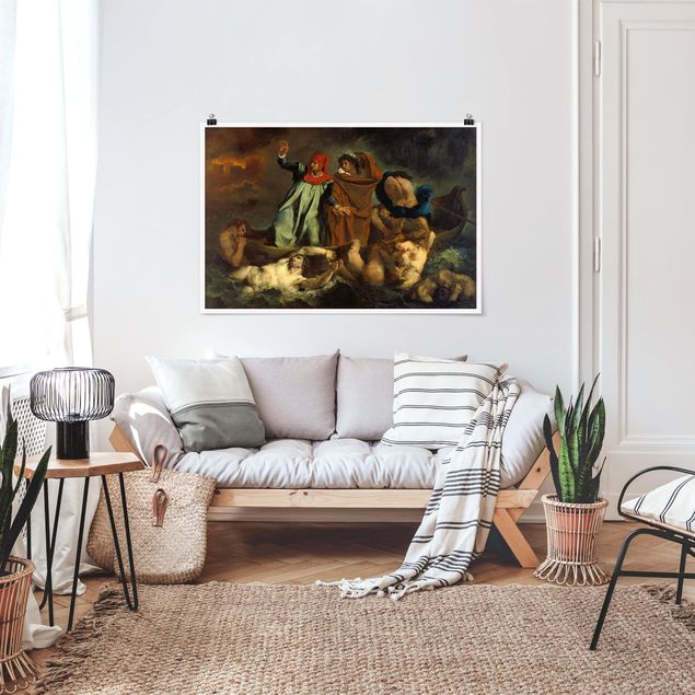 Poster - Eugène Delacroix - Dante e Virgilio In Hell - Orizzontale 2:3