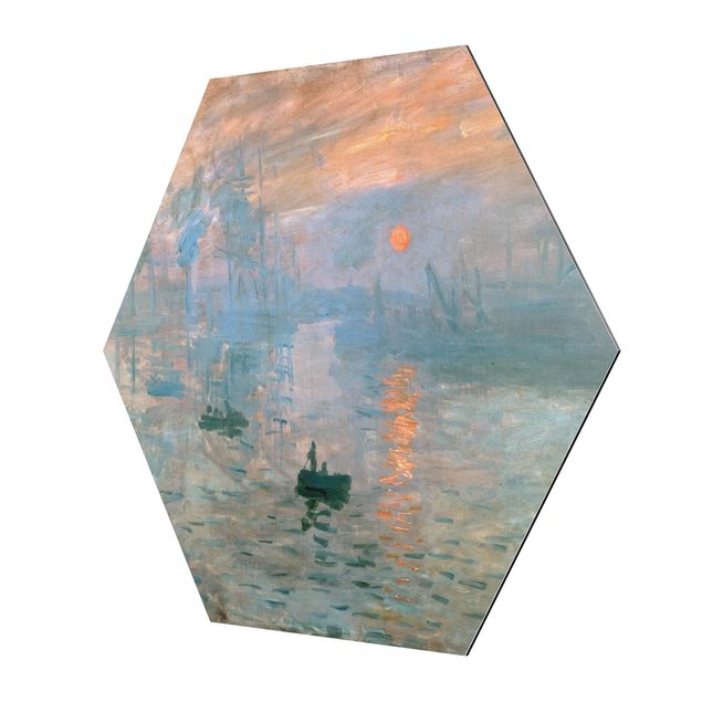 Esagono in Alluminio Dibond - Claude Monet - Impressione