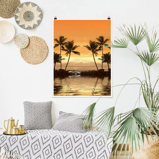 Poster - Caribbean Sunset I - Verticale 4:3