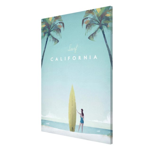 Lavagna magnetica - Poster di viaggio - California - Formato verticale 2:3
