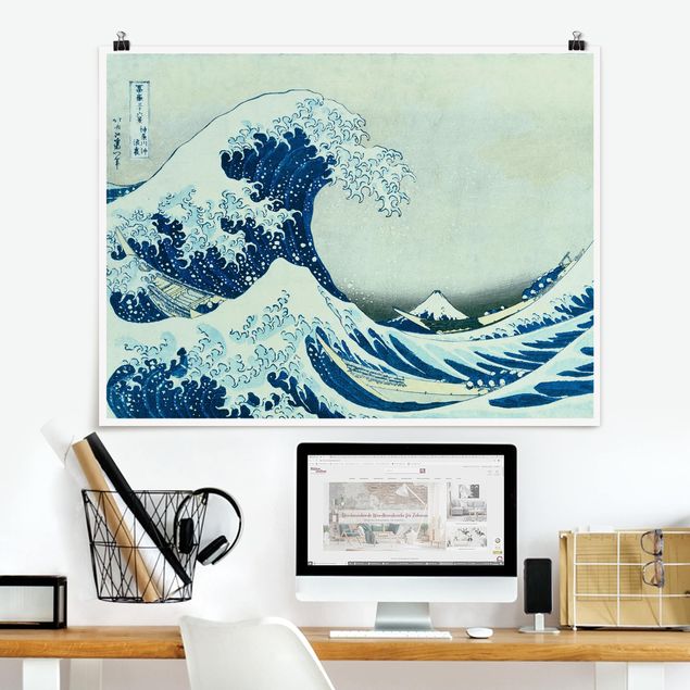 Poster di Katsushika Hokusai Katsushika Hokusai - La grande onda di Kanagawa