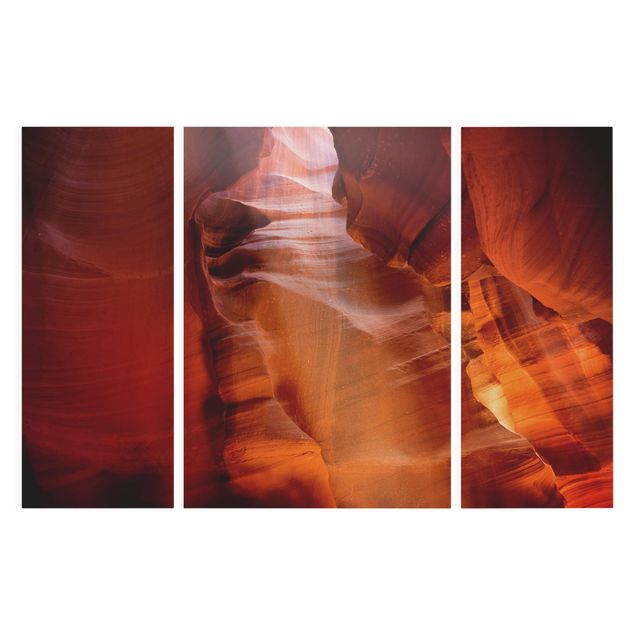 Stampa su tela 3 parti - Antelope Canyon - Trittico