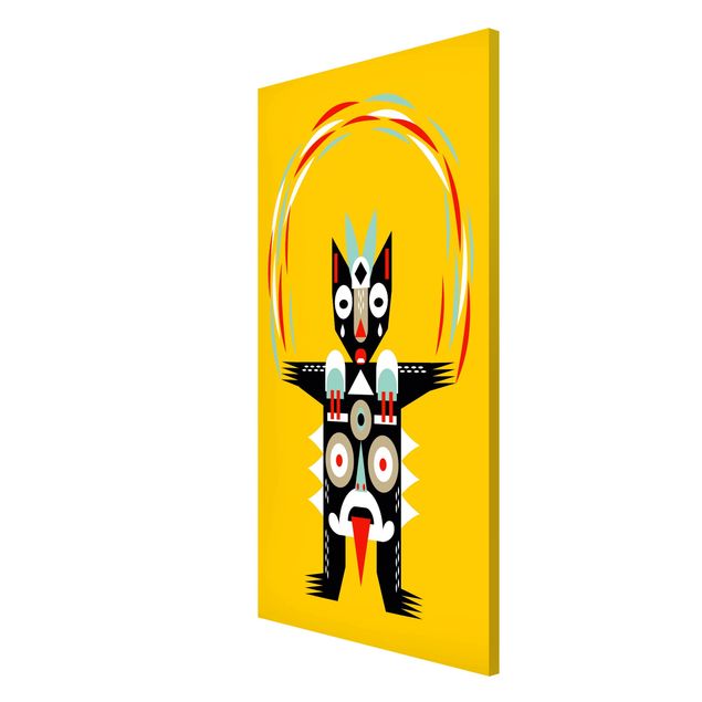 Lavagna magnetica - Collage Ethno mostro - Juggler - Formato verticale 4:3