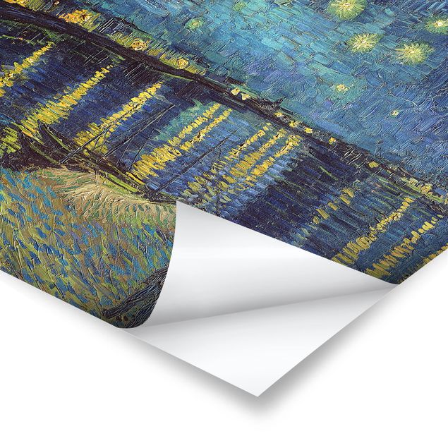 Poster - Vincent Van Gogh - Notte stellata sul Rodano - Orizzontale 3:4