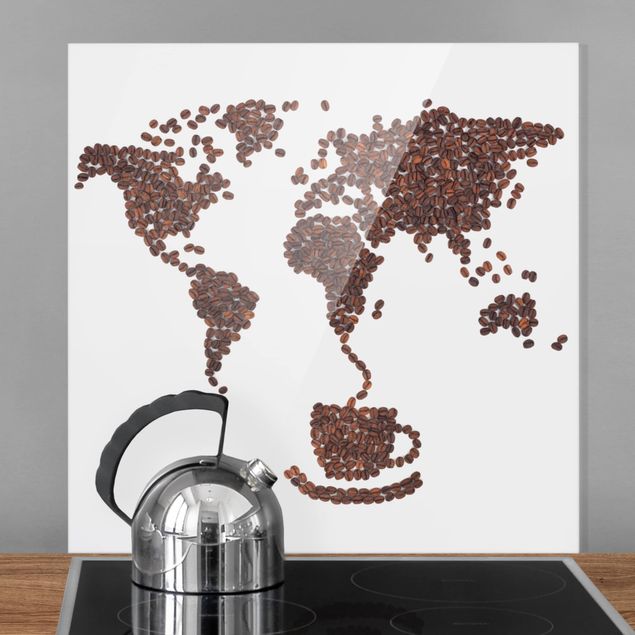 paraschizzi in vetro magnetico Il caffè nel mondo