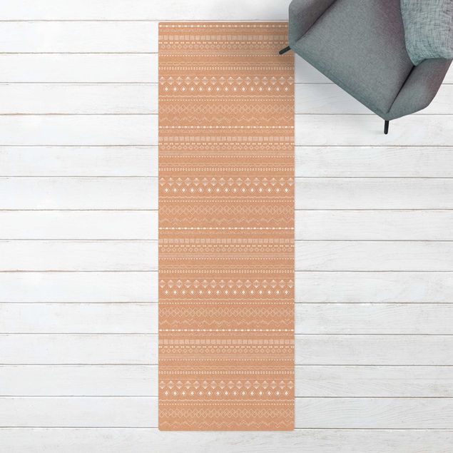 Tappeti moderni soggiorno Delicato motivo geometrico bianco