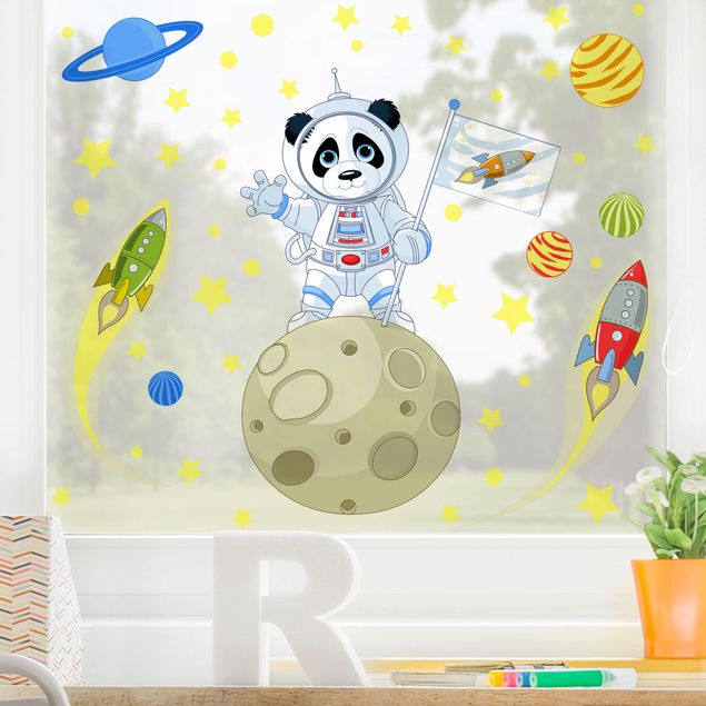 Pellicola vetro Panda astronauta