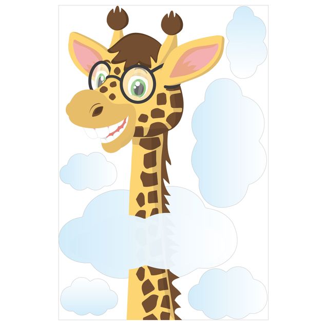 Adesivi da finestra giraffa divertente