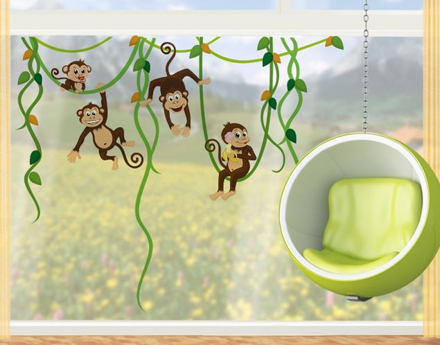 Pellicole per vetro Fascia con scimmia