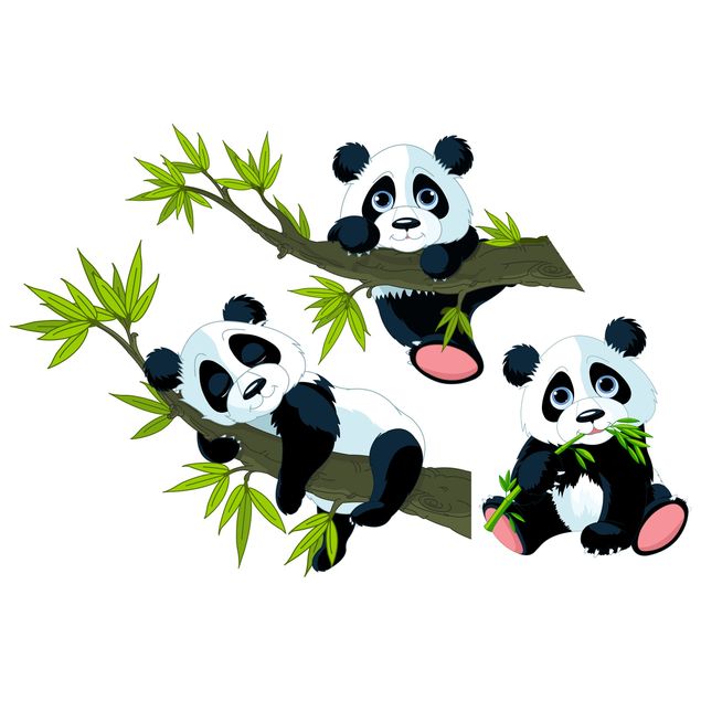 Pellicola vetro Panda set