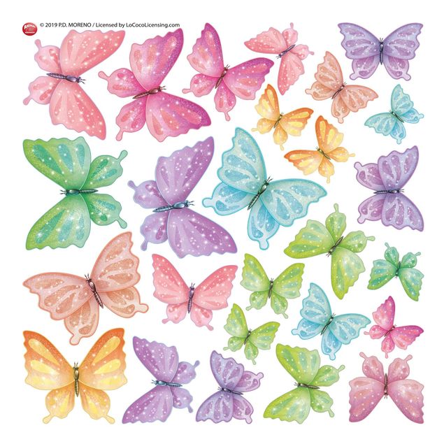 Adesivi da finestra - Set Farfalle Luccicanti