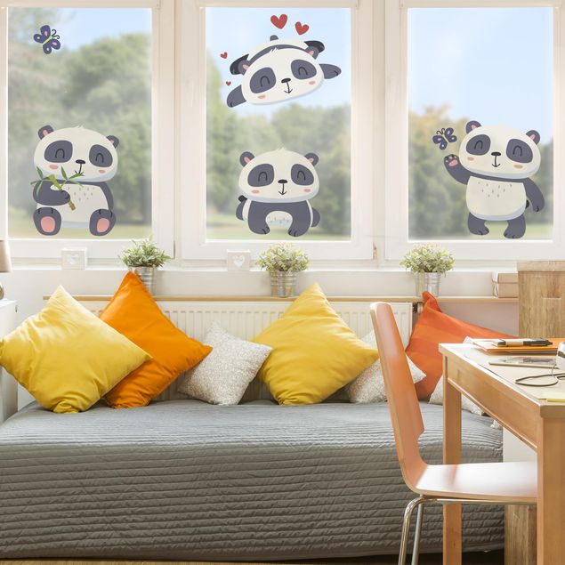 Pellicola vetro Set orso panda dolce