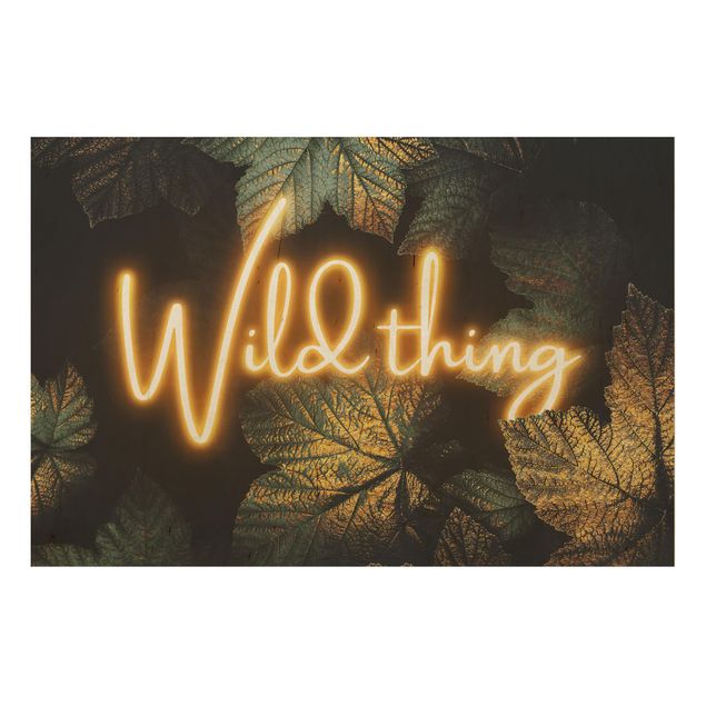 Stampa su legno - Wild Thing Golden Leaves - Orizzontale 2:3