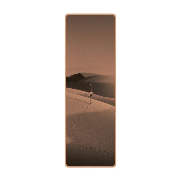 Tappetino yoga - Fenicottero nel deserto