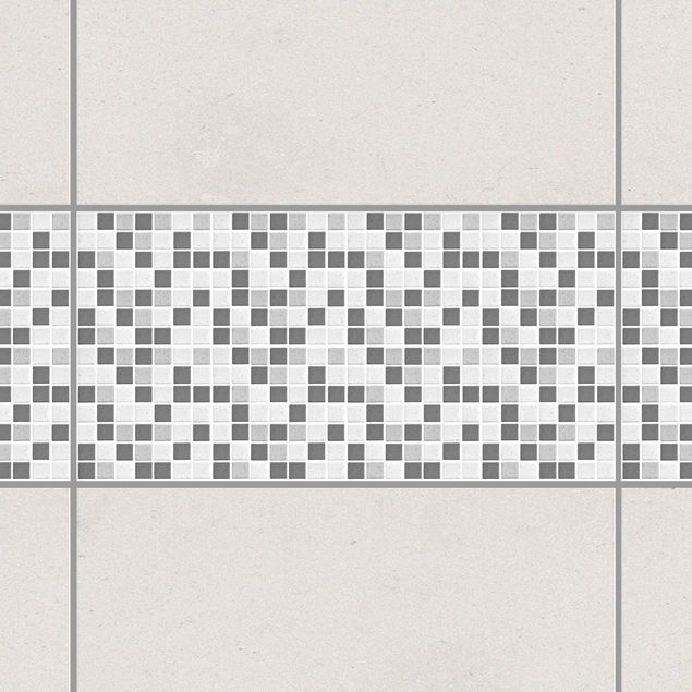 Adesivo per piastrelle - Mosaic Tiles Gray 60x30 cm