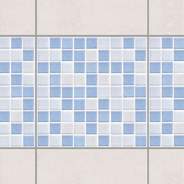 Adesivo per piastrelle - Mosaic Tiles Light Blue 20x20 cm