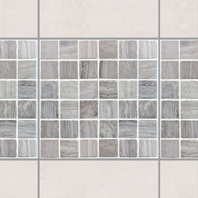Adesivo per piastrelle - Mosaic Tiles Marble Look 15x15 cm